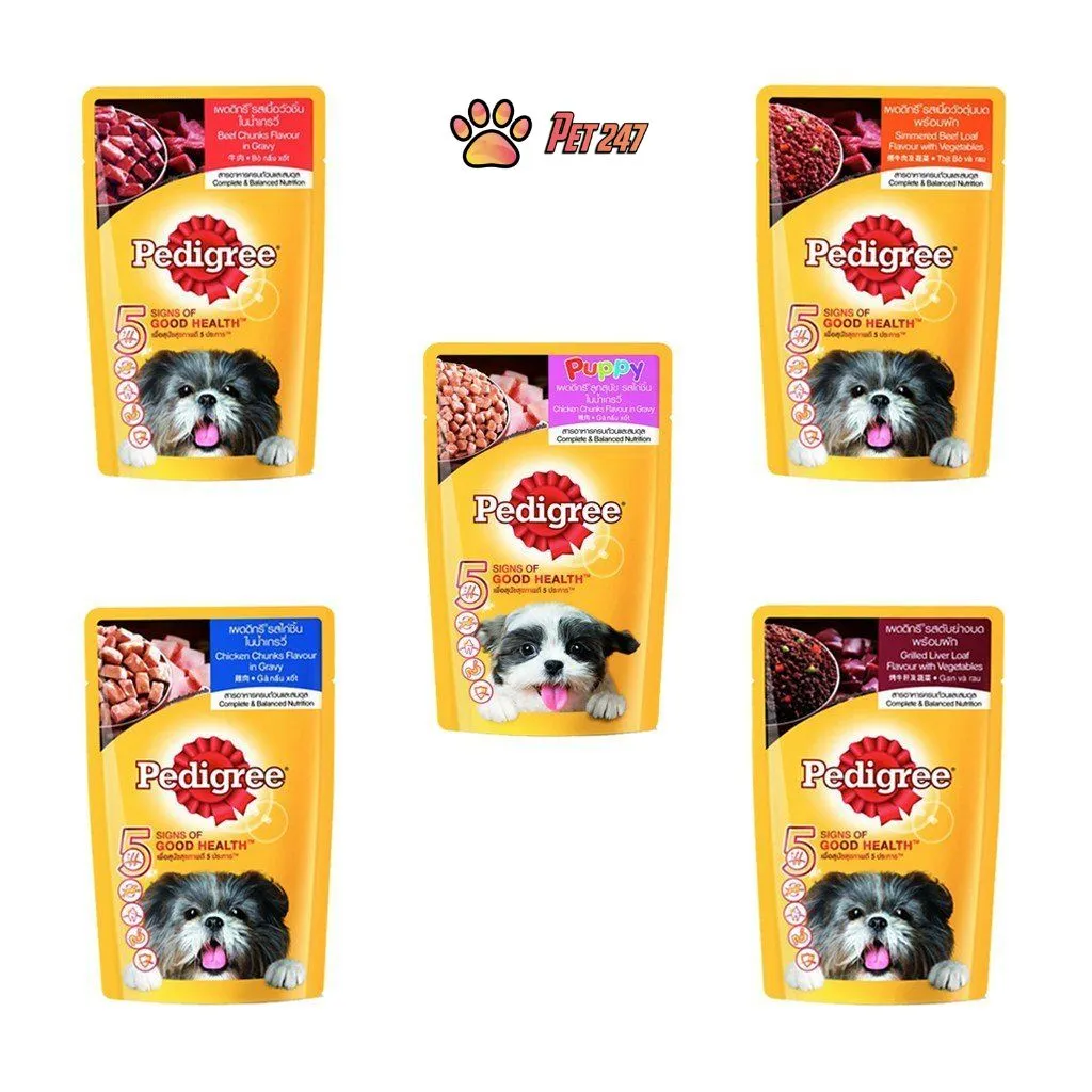 Pate Pedigree Nhiều Vị Cho Chó Gói 80g